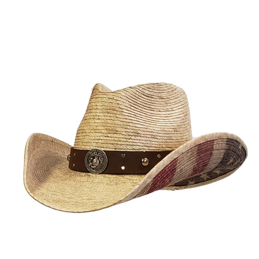 American Flag Straw Hat