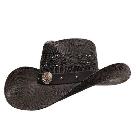 Black Bangora Straw Hat