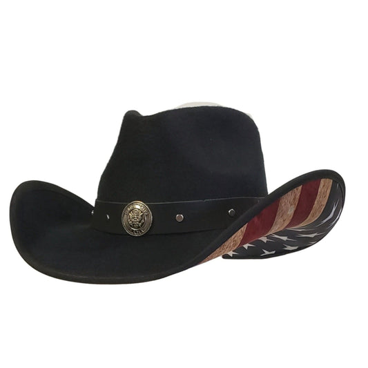 Wired Brim Black Hat