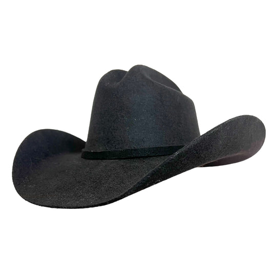 Backroads Black wool cashmere cowboy hat with a classic Western design and premium craftsmanship