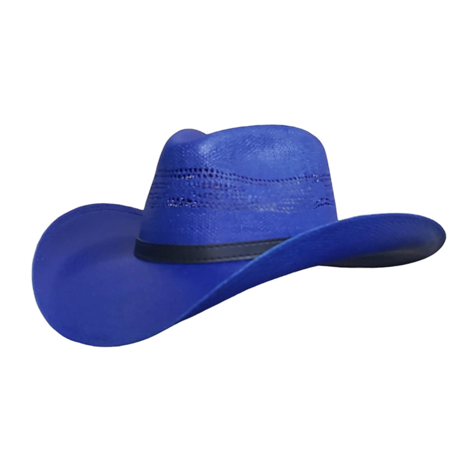 Lightweight Royal Blue Bangora Hat – Perfect Western Hat for Country Concerts & Outdoor Events