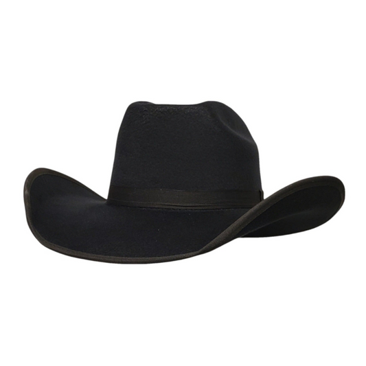 Cody Black Cowboy Hat – Classic Cotton Poly Felt Hat for a Timeless Western Look