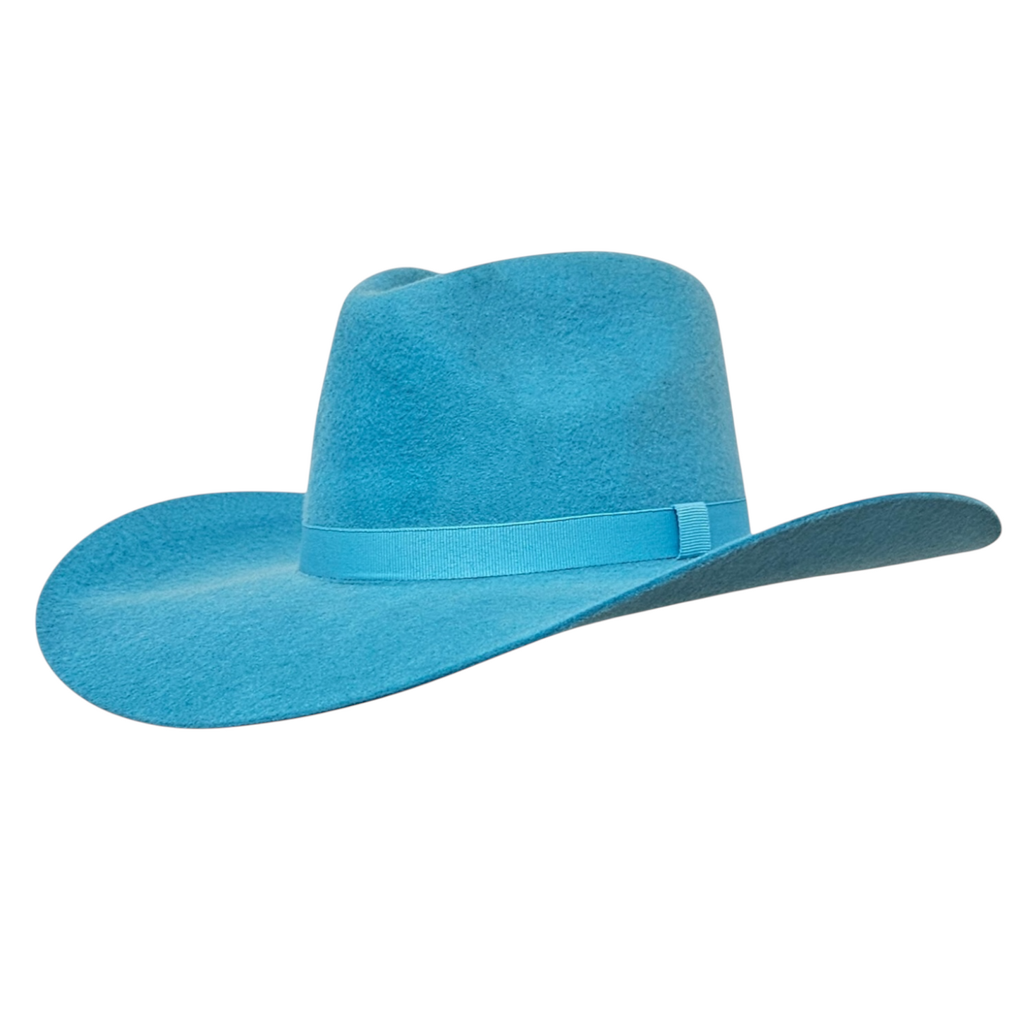 Side View of Durango Turquoise Cowboy Hat – Premium Western Felt Hat for Rodeos & Ranching