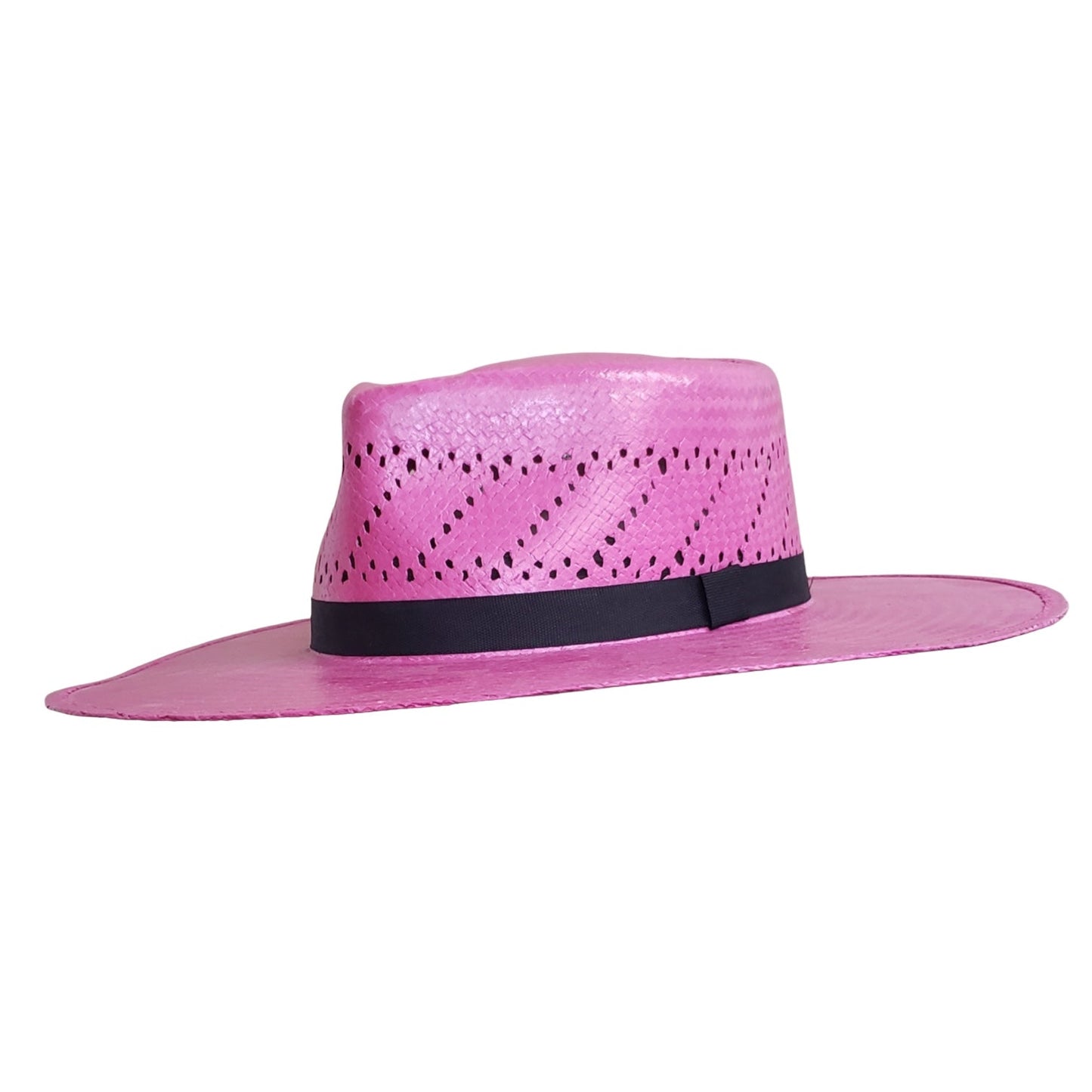 Lolita Fuchsia Straw Shantung Cowgirl Hat – Trendy Western Rodeo Hat for Women