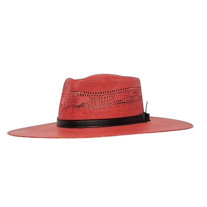 Lolita Red Bangora Straw Cowboy Hat – Women's Western Hat for Rodeo & Ranch