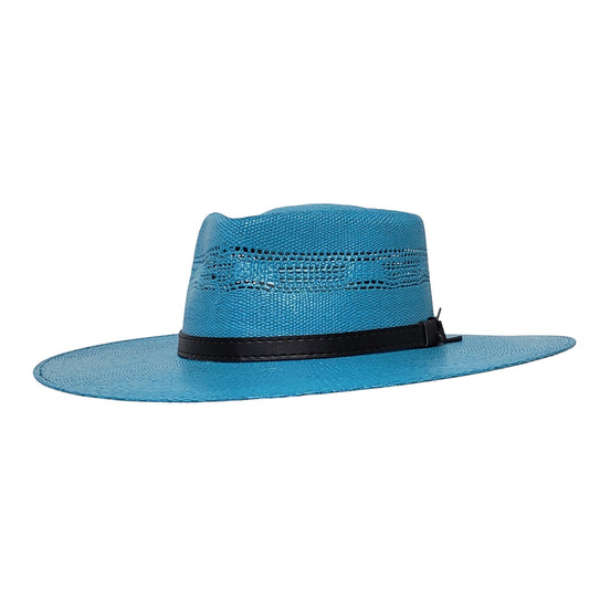 Lolita Turquoise Straw Bangora Cowgirl Hat – Lightweight Western Hat for Women