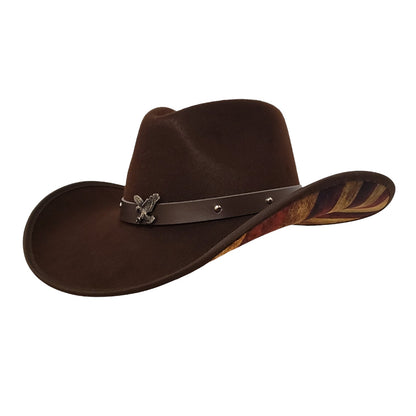 Patriot Brown Cotton cowboy hat – durable Western hat from the Renegade Series, perfect for ranchers, rodeo, and country lifestyle