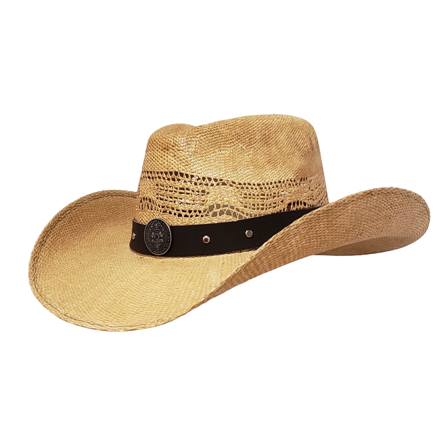 Police Heroes Brown Straw Cowboy Hat – Classic Western Hat for Law Enforcement Supporters | Best Cowboy Hat for Summer & Outdoor Adventures