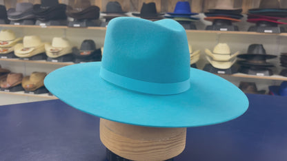 Stylish Drifter Turquoise cowboy hat – High-quality wool cashmere Western hat for rodeos, horseback riding, and country lifestyle lovers