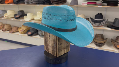 Cabo Turquoise Rodeo Hat – Fashionable Straw Cowboy Hat for Western Fashion & Summer Adventures