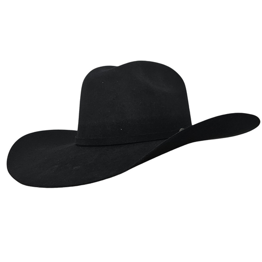 Premium Black Cowboy Hat – Stockman Wool Cashmere Hat for Country & Western Wear