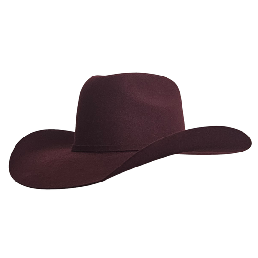 Big Sky Black Cherry Wool Cashmere Hat – Durable and Comfortable Cowboy Hat for Everyday Wear