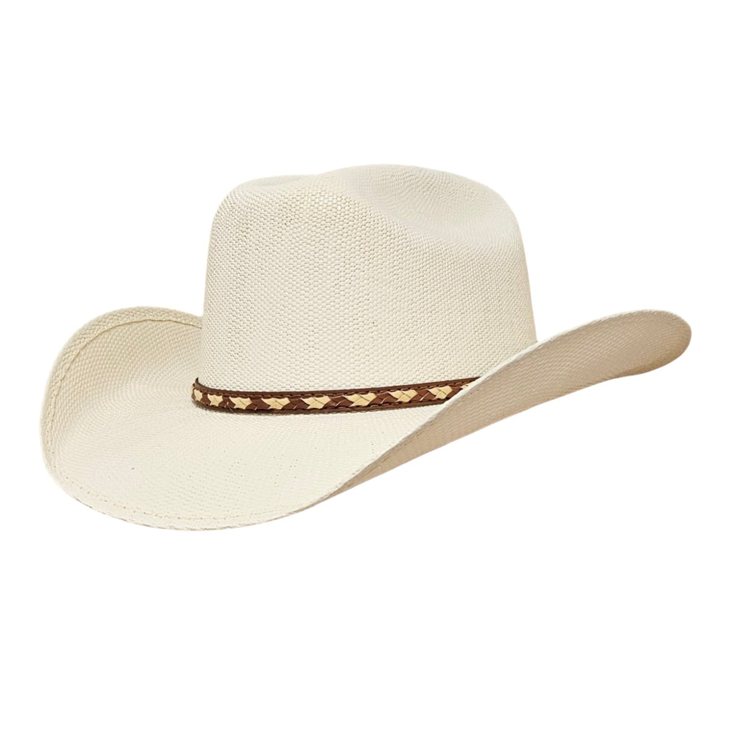 Toby Western cowboy hat – premium Ivory Bangora Straw hat from the Wyoming Series, perfect for cowboys, festivals, and summer ranch wear