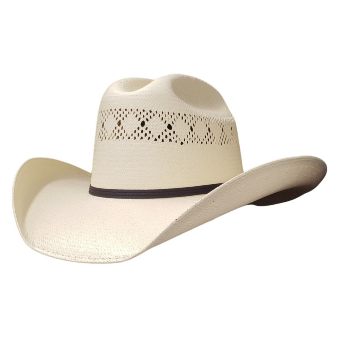 Yellowstone Ivory Vented Straw Shantung Cowboy Hat – Breathable Western Hat with Wide Brim