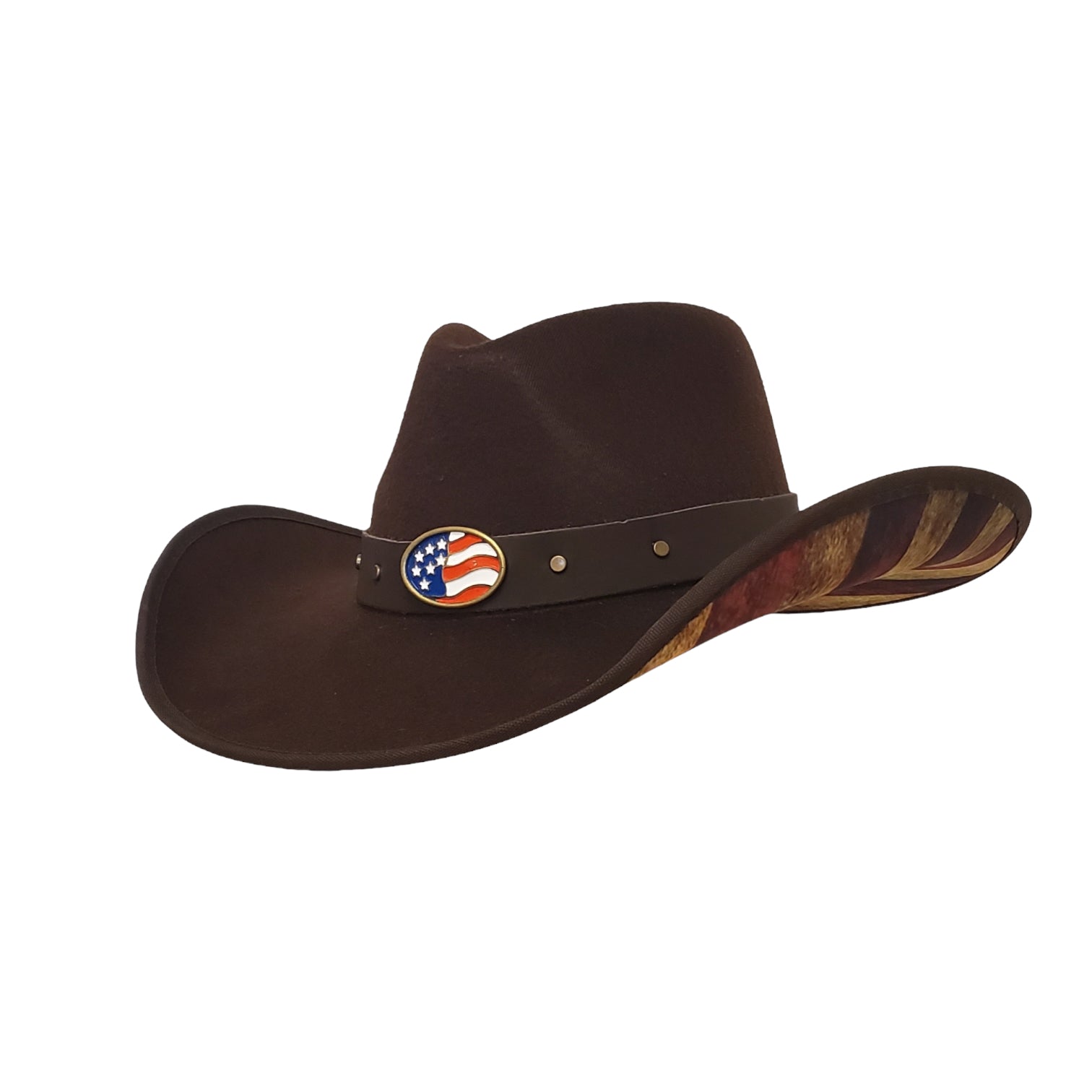 Brown or Black Leather HATBAND ONLY for a Western Cowboy Hat -  Denmark