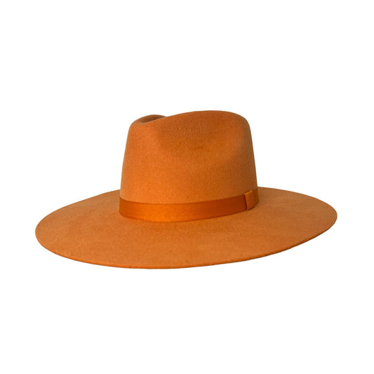 Drifter Orange Wool Cashmere Cowboy Hat – Bold Western Hat with Classic Style