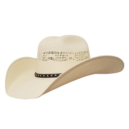 Justin Ivory Cowboy Hat – Classic Straw Bangora Hat for Western, Rodeo, and Ranching Lifestyle