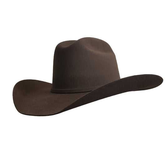 Western Yellowstone Brown Cowboy Hat – Premium Wool Cashmere for Durability and Elegance